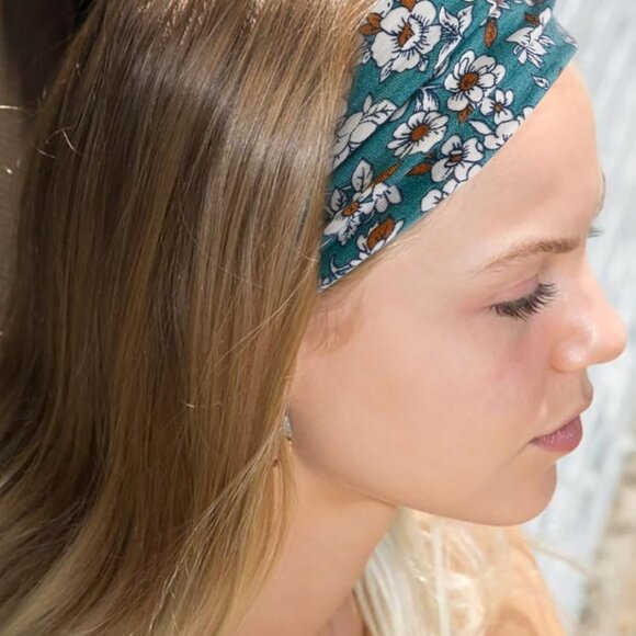 12 Pack Boho Headbands - Wide Non-Slip Elastic Headbands, Trendy Hair Accessorie - Picture 5 of 7